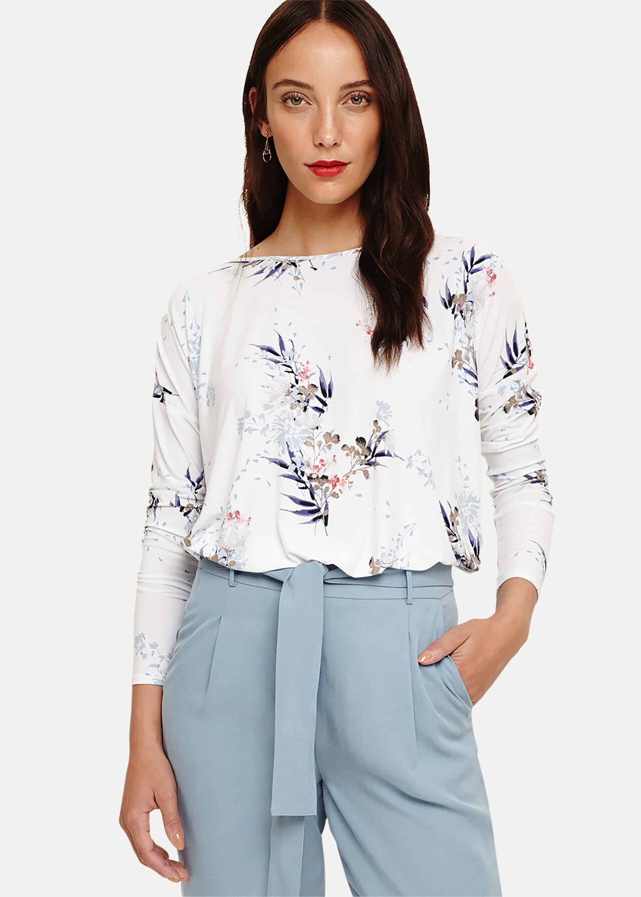 Lilith Floral Print Top