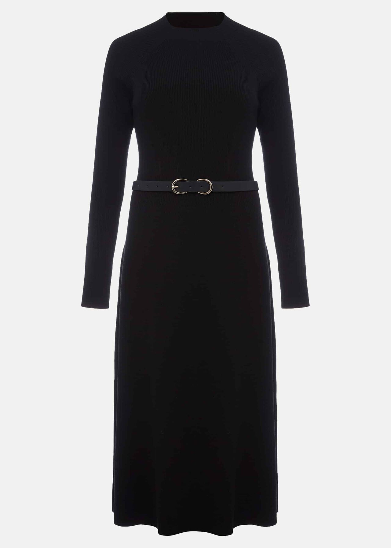 Reese Ribbed Maxi Belted Knit Dress
