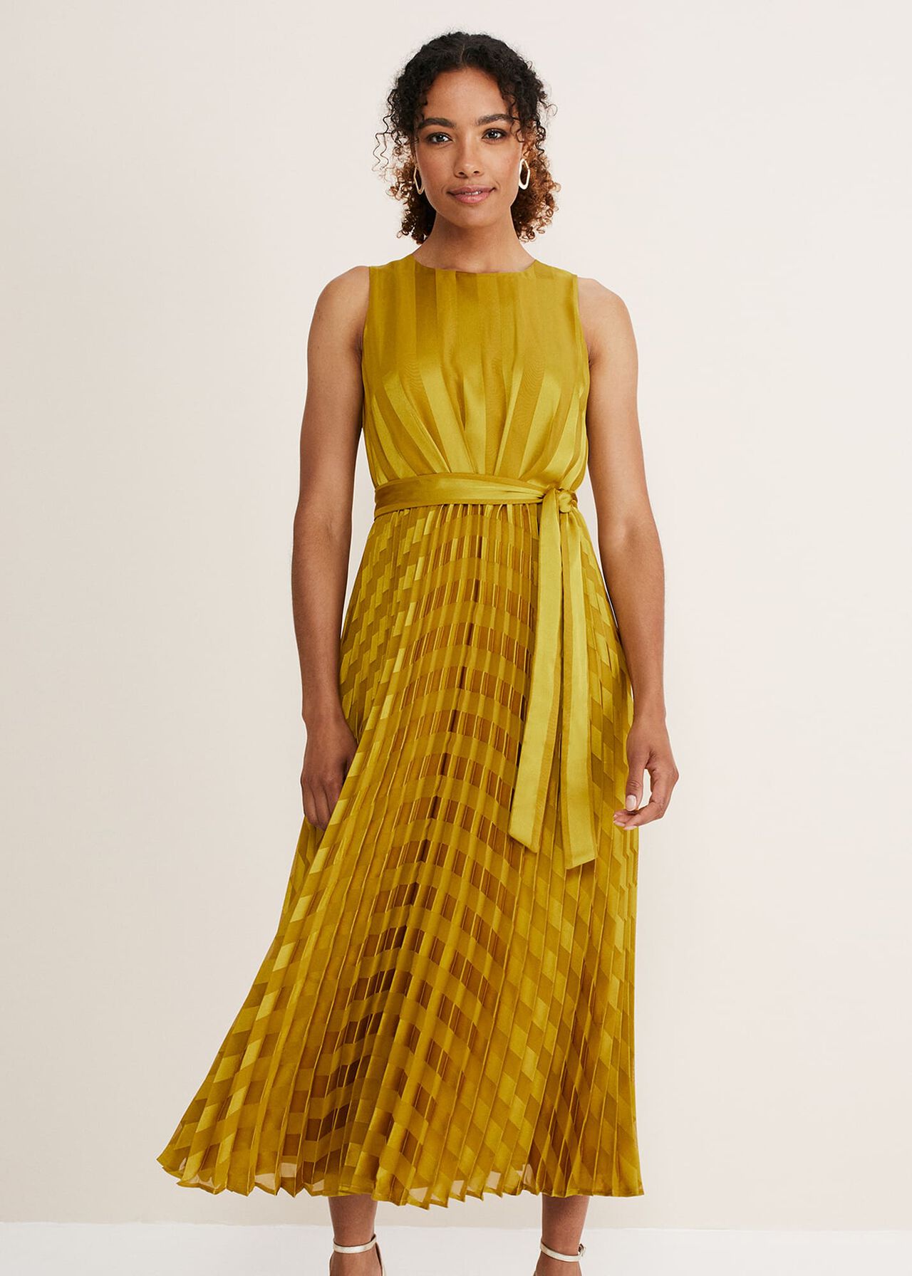 Beverley Jacquard Stripe Midaxi Dress