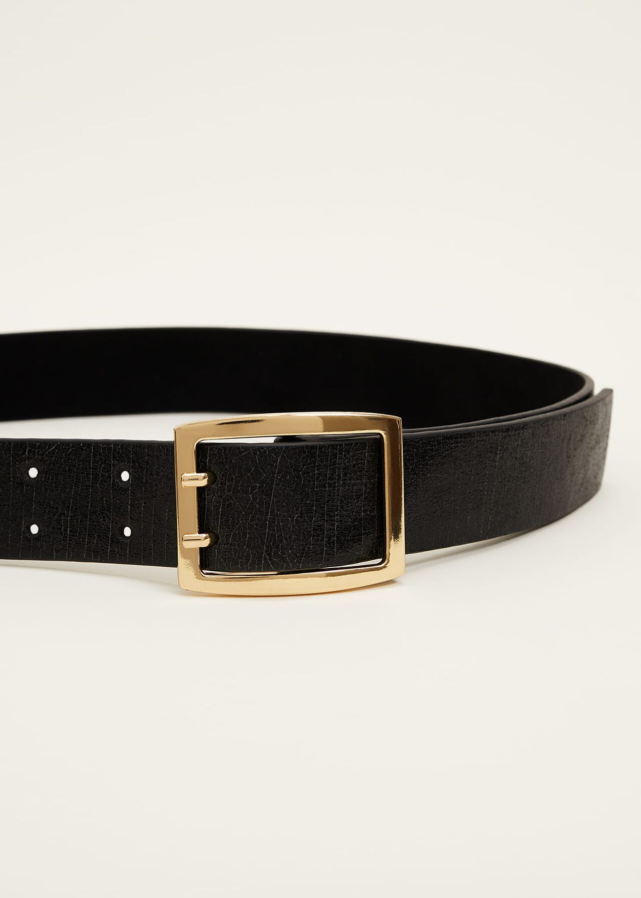 Wide Leather Waist Belt