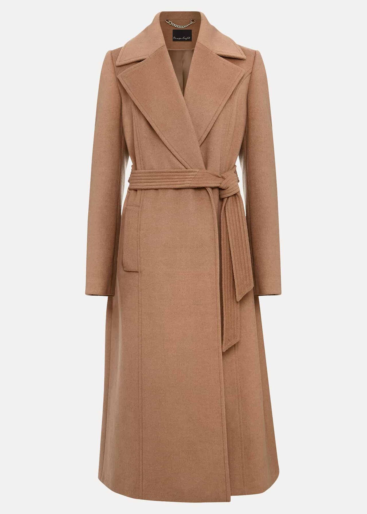 Livvy Wool Camel Trench Coat