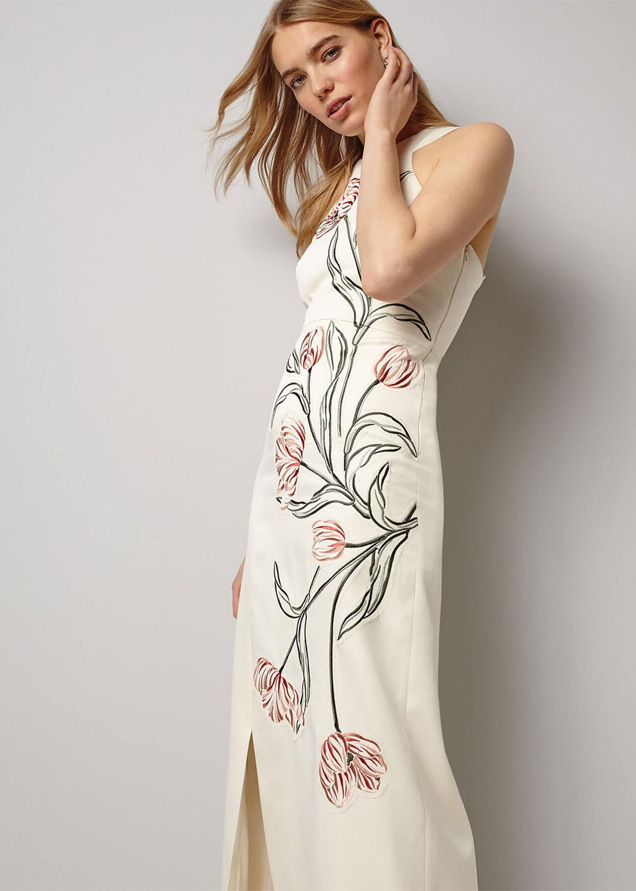 Zarah Embroidered Maxi Dress