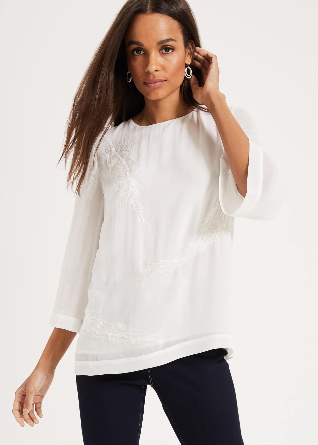 Odette Feather Blouse