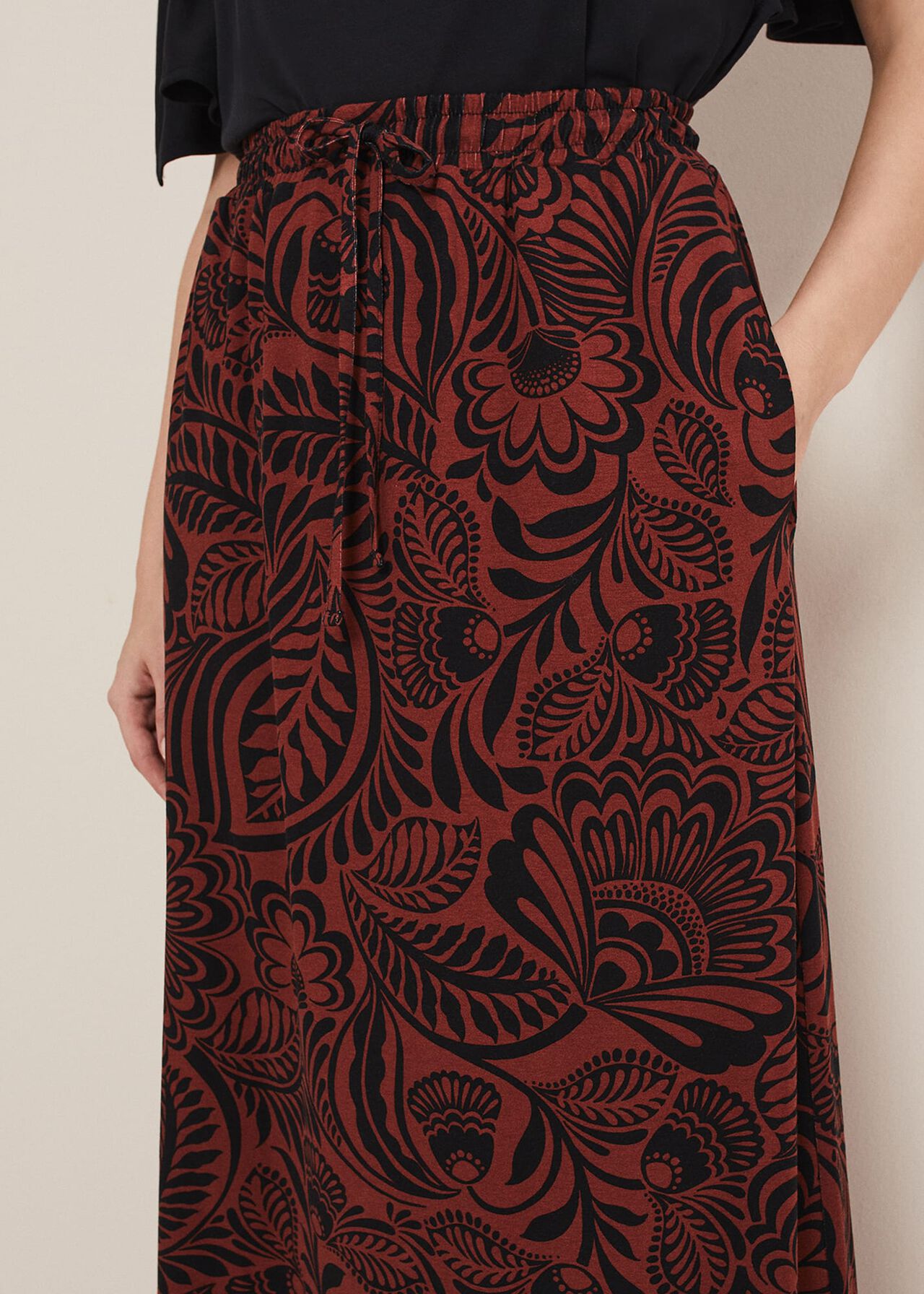 Mara Abstract Maxi Skirt