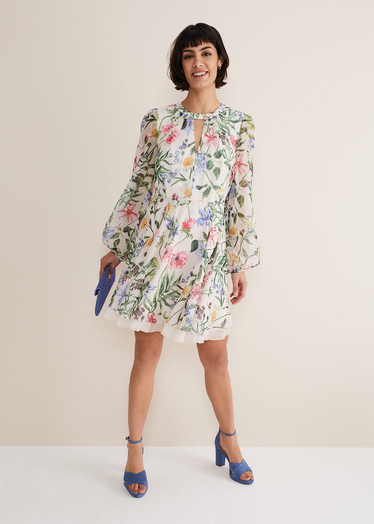 Everleigh Chiffon Floral Mini Dress