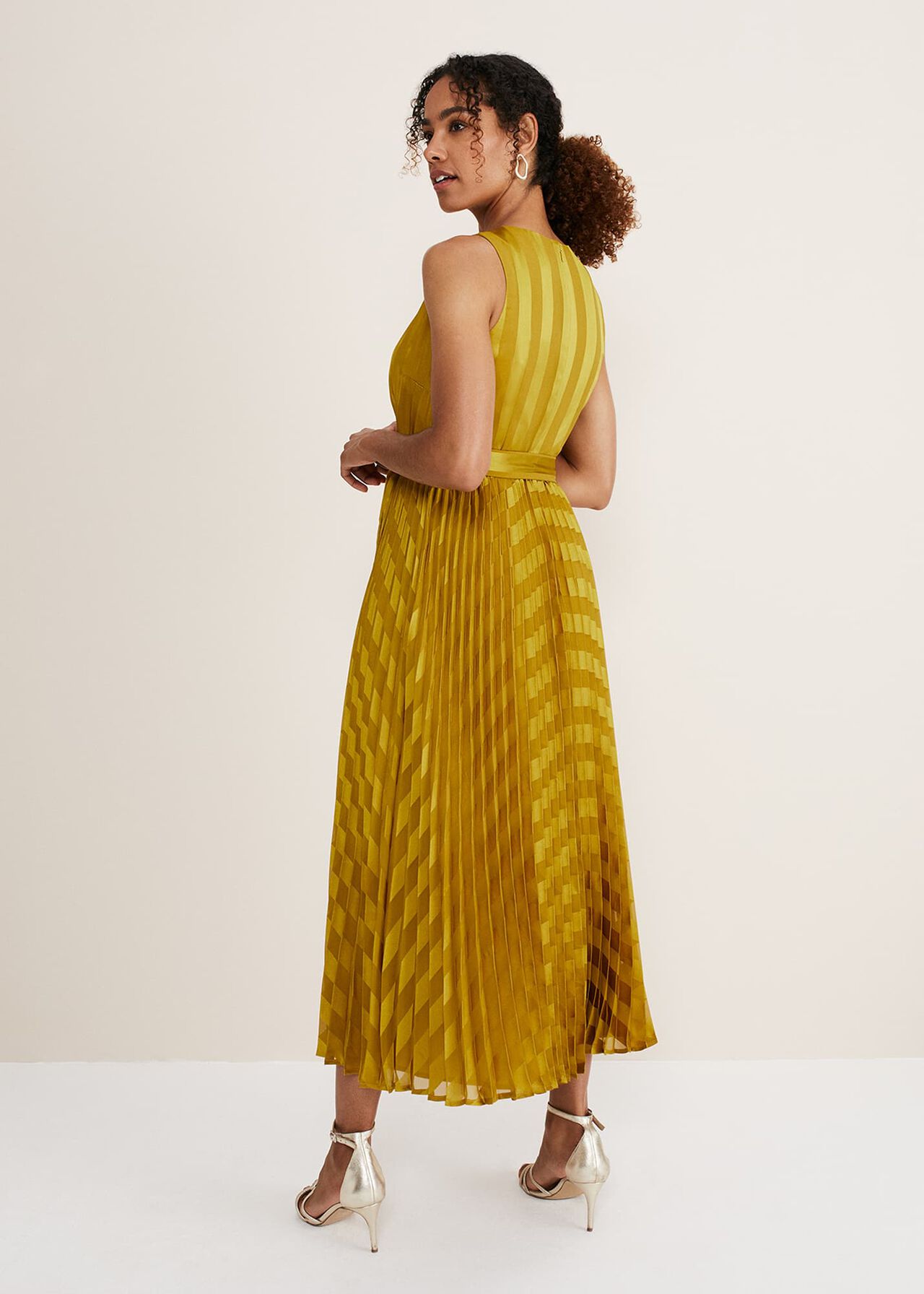 Beverley Jacquard Stripe Midaxi Dress