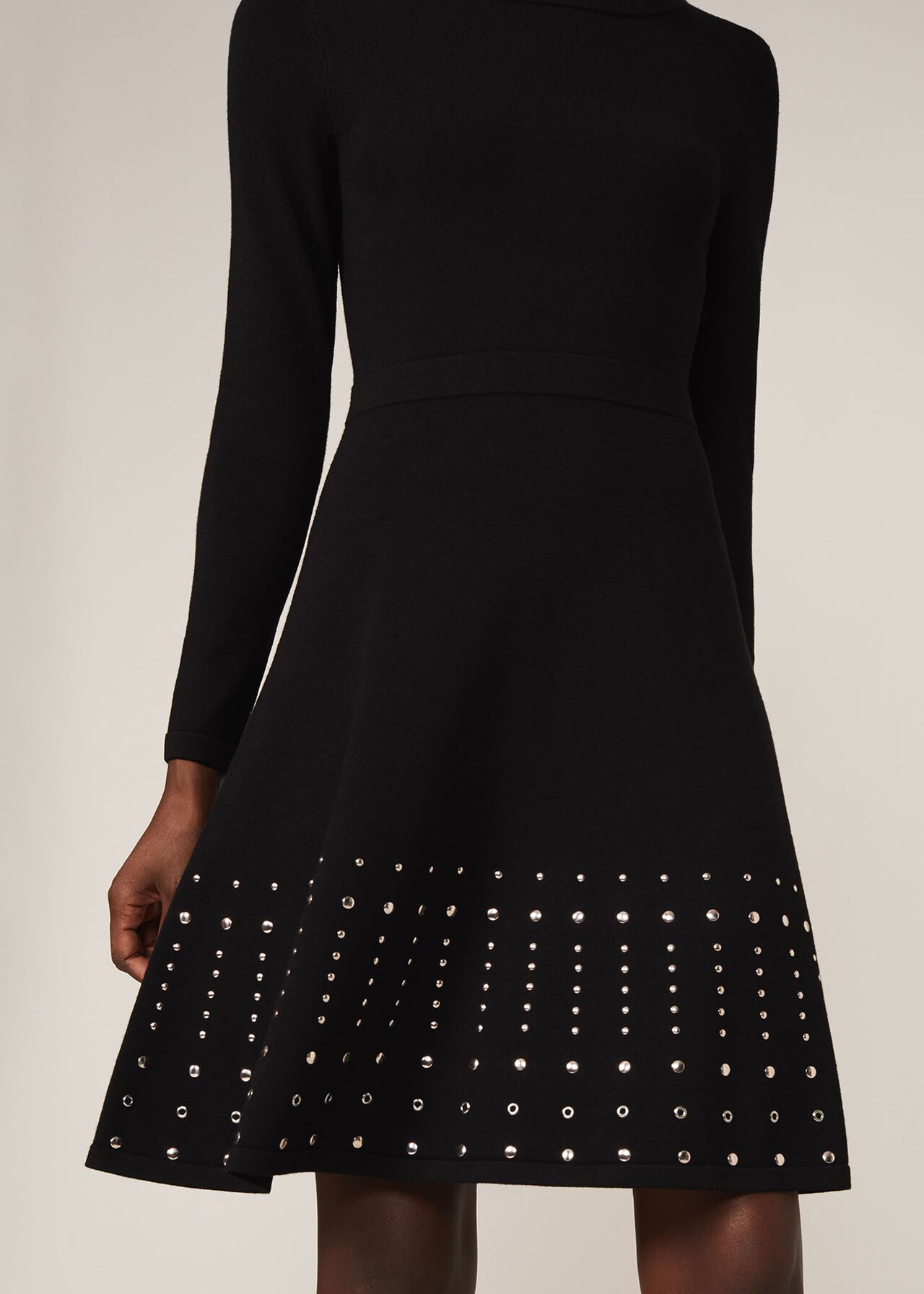 Accalia Stud Fit And Flare Dress