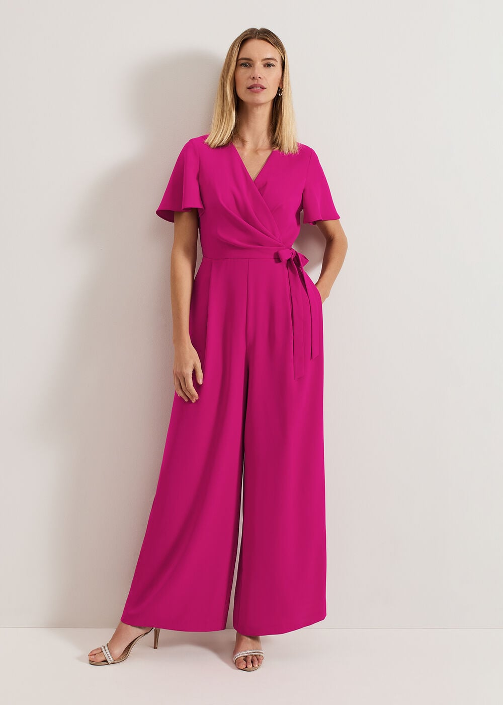 Julissa Pink Wide Leg Jumpsuit