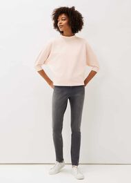 Vivvie Velvet Ribbed Top