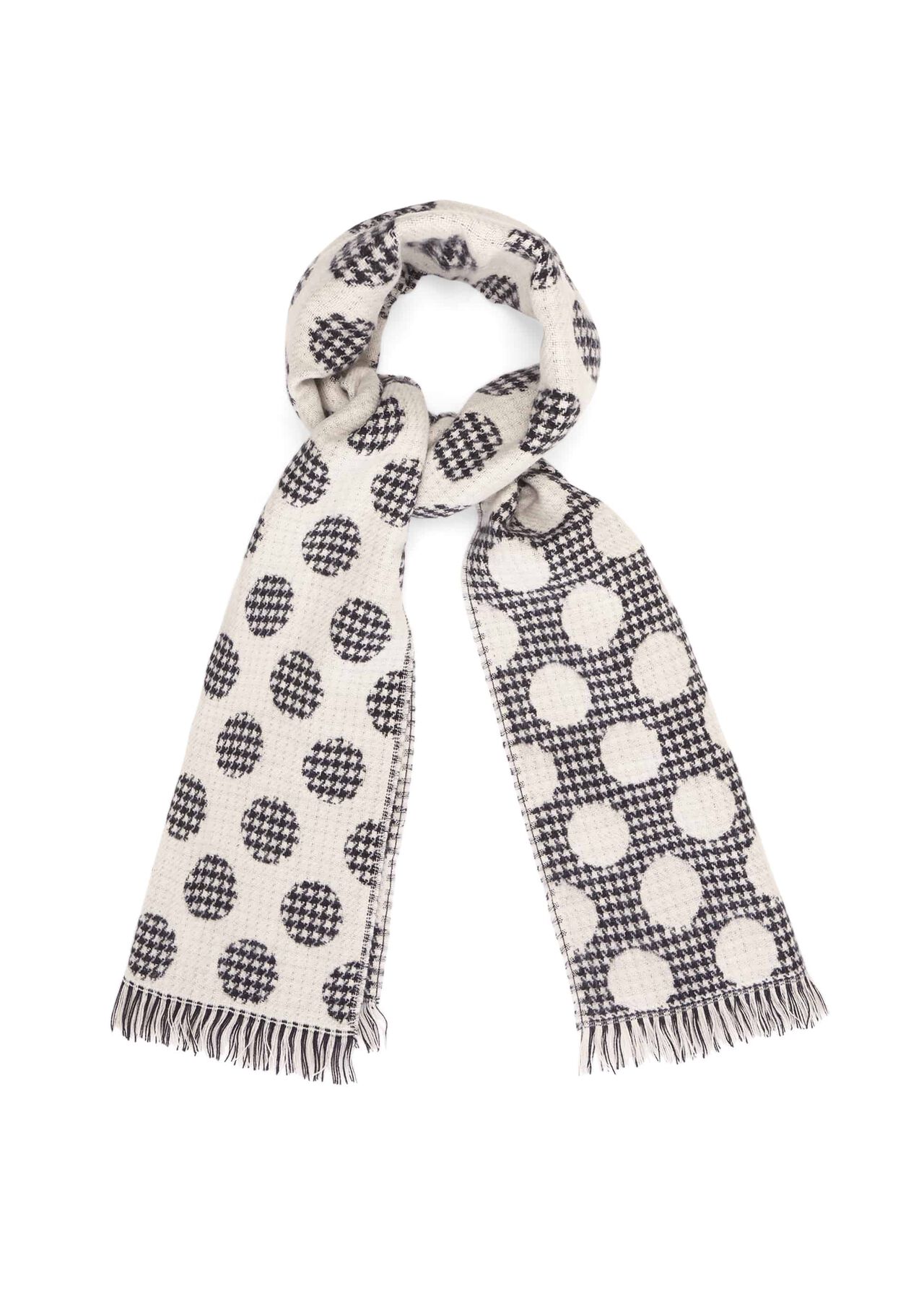 Houndstooth Spot Scarf