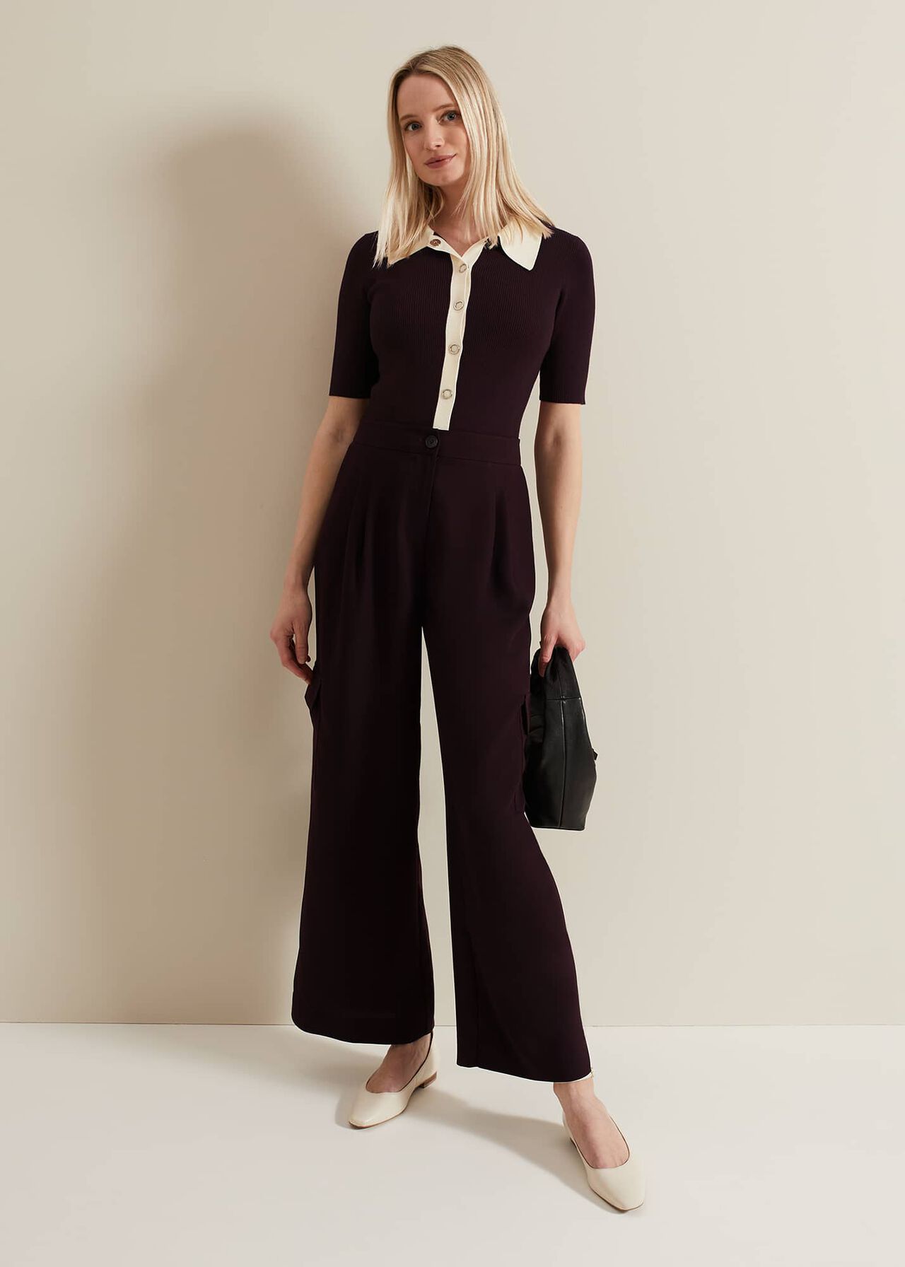 Rosie Tipped Collar Top