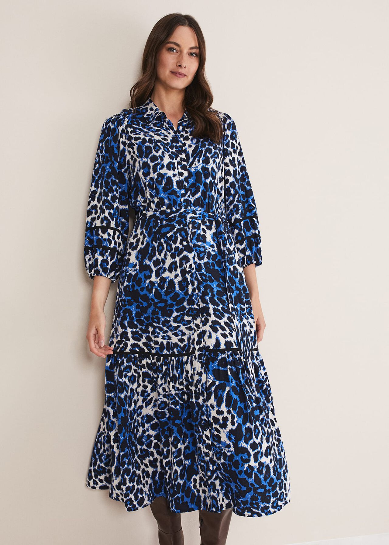 Ava Leopard Midaxi Dress