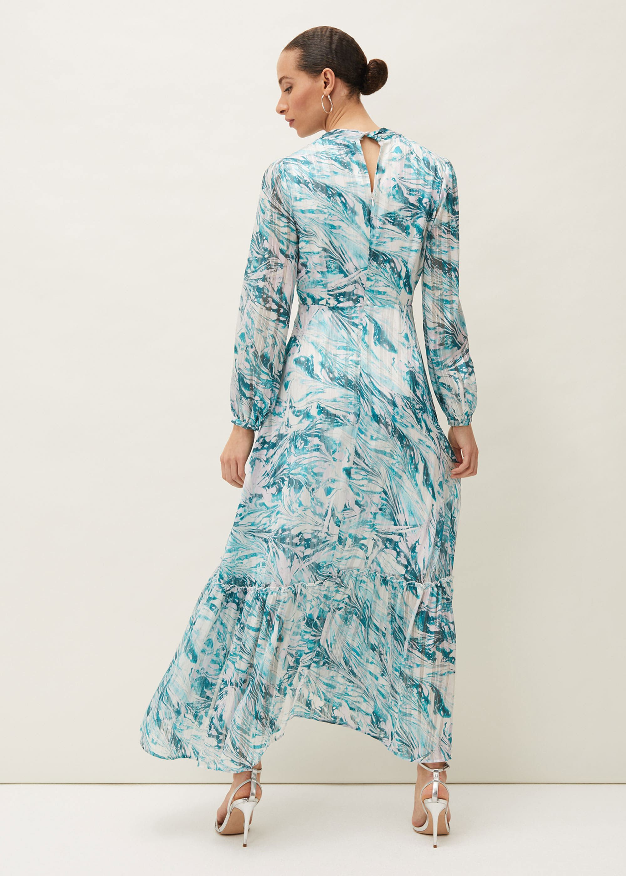 Lauretta Abstract Print Maxi Dress
