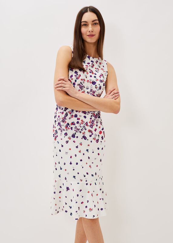 Dahlia Ditsy Floral Fitted Dress