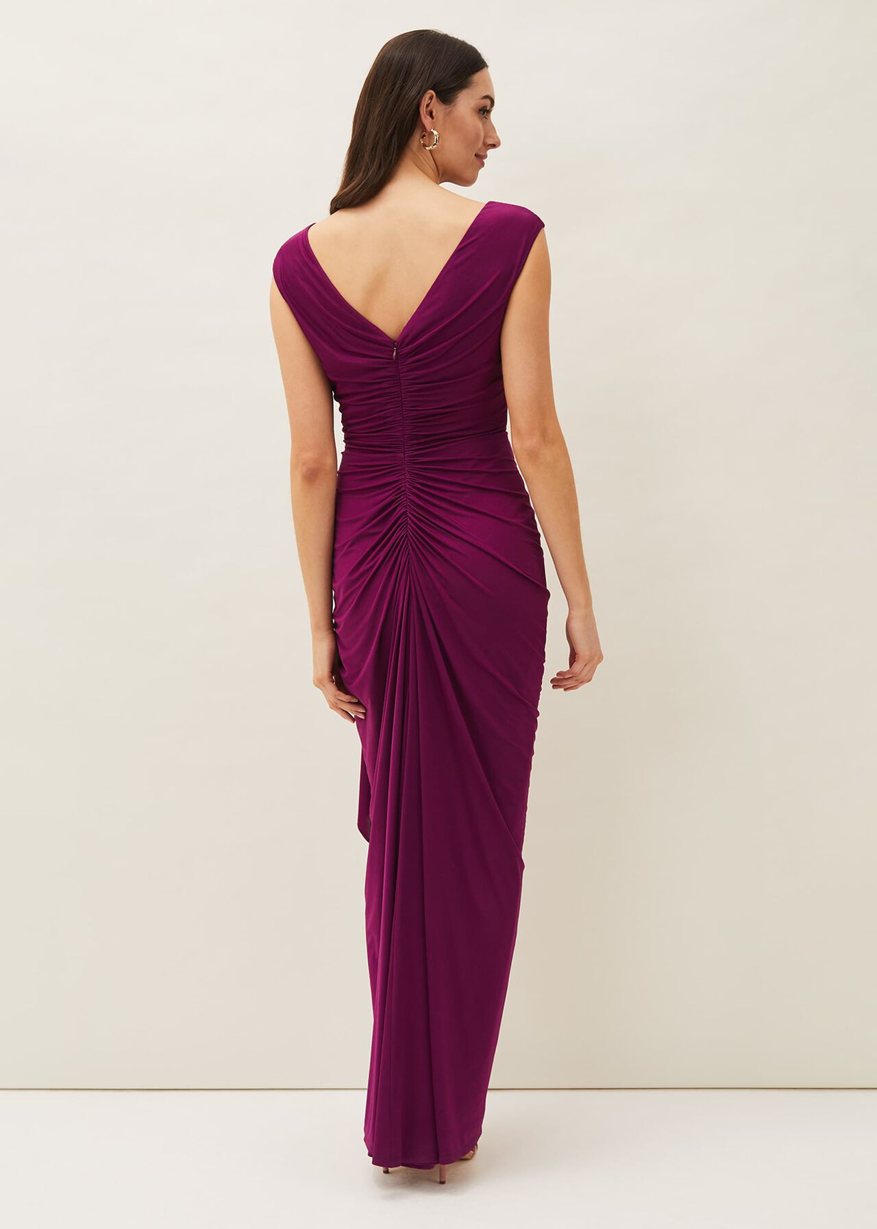 Donna Ruched Maxi Dress Phase Eight