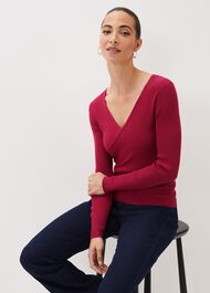 Lelyah Wrap Fine Knit Jumper