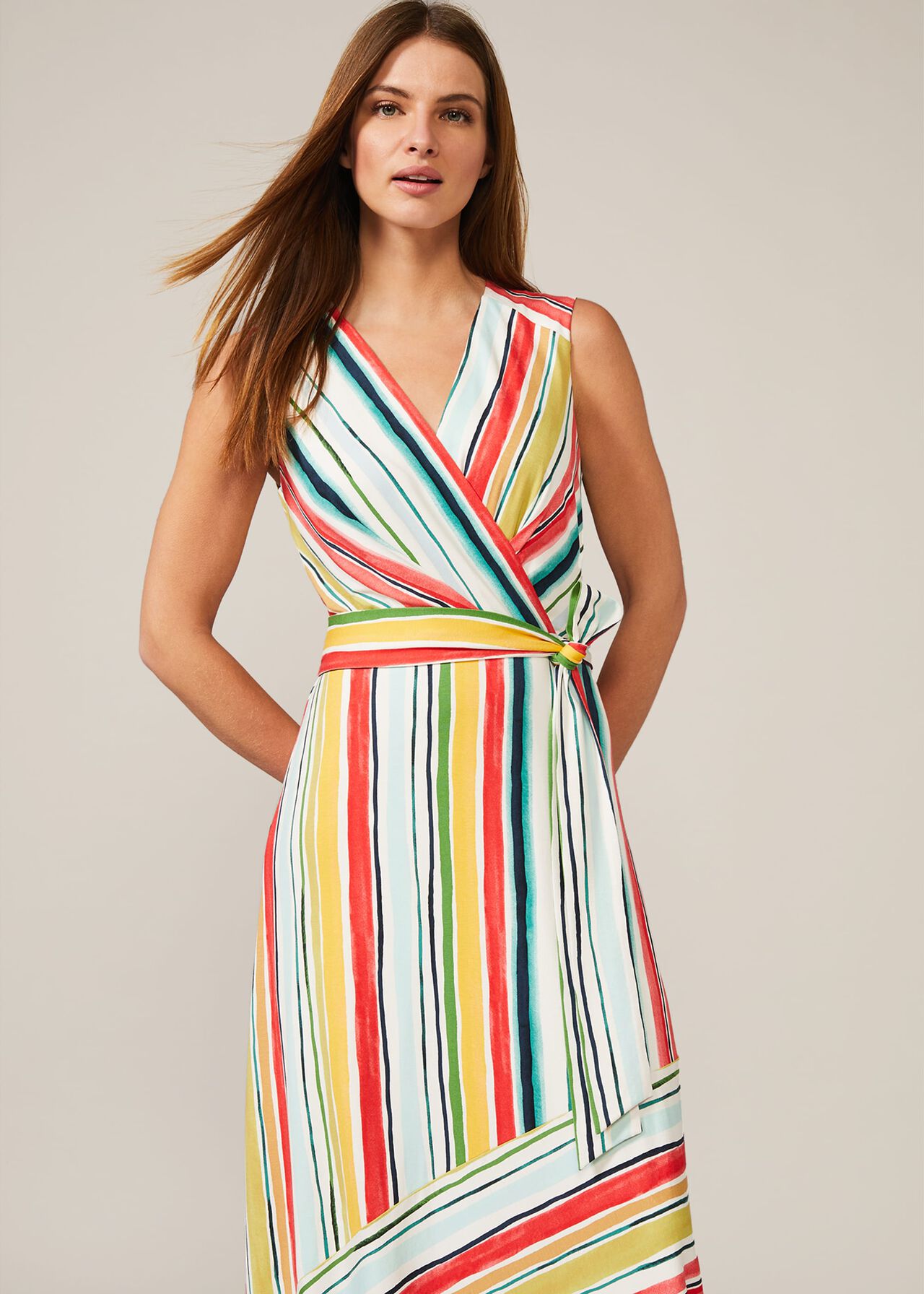striped maxi