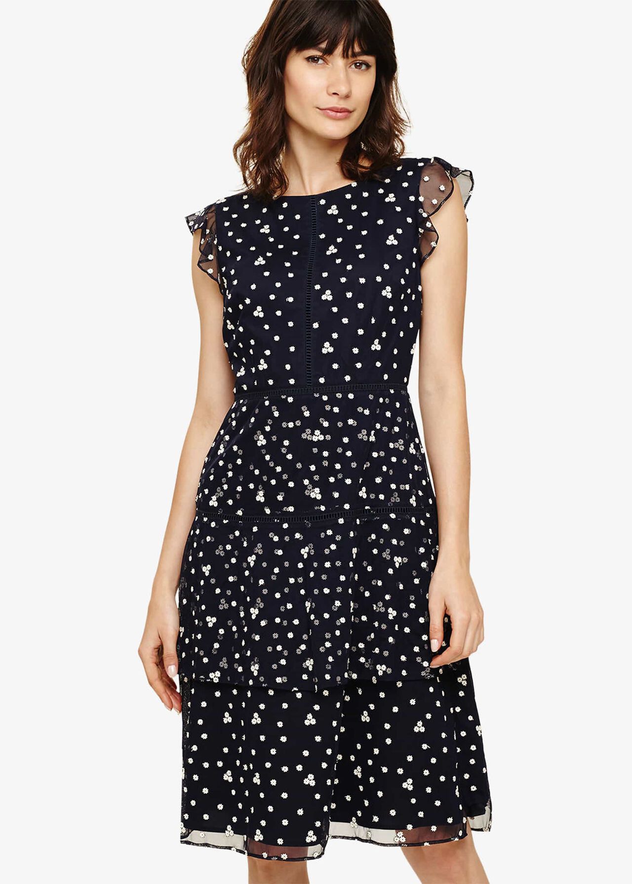 Bea Embroidered Daisy Dress