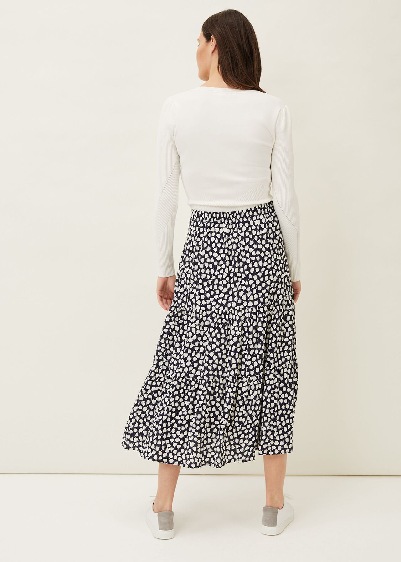 Tana Leaf Print Maxi Skirt | Phase Eight
