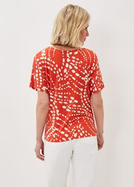 Ayla Spot Side Tie Top