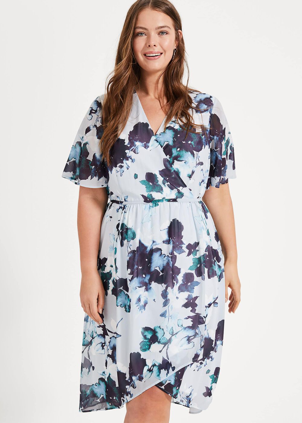 zena jersey wrap dress Floral 2024 SORORITY SHOP