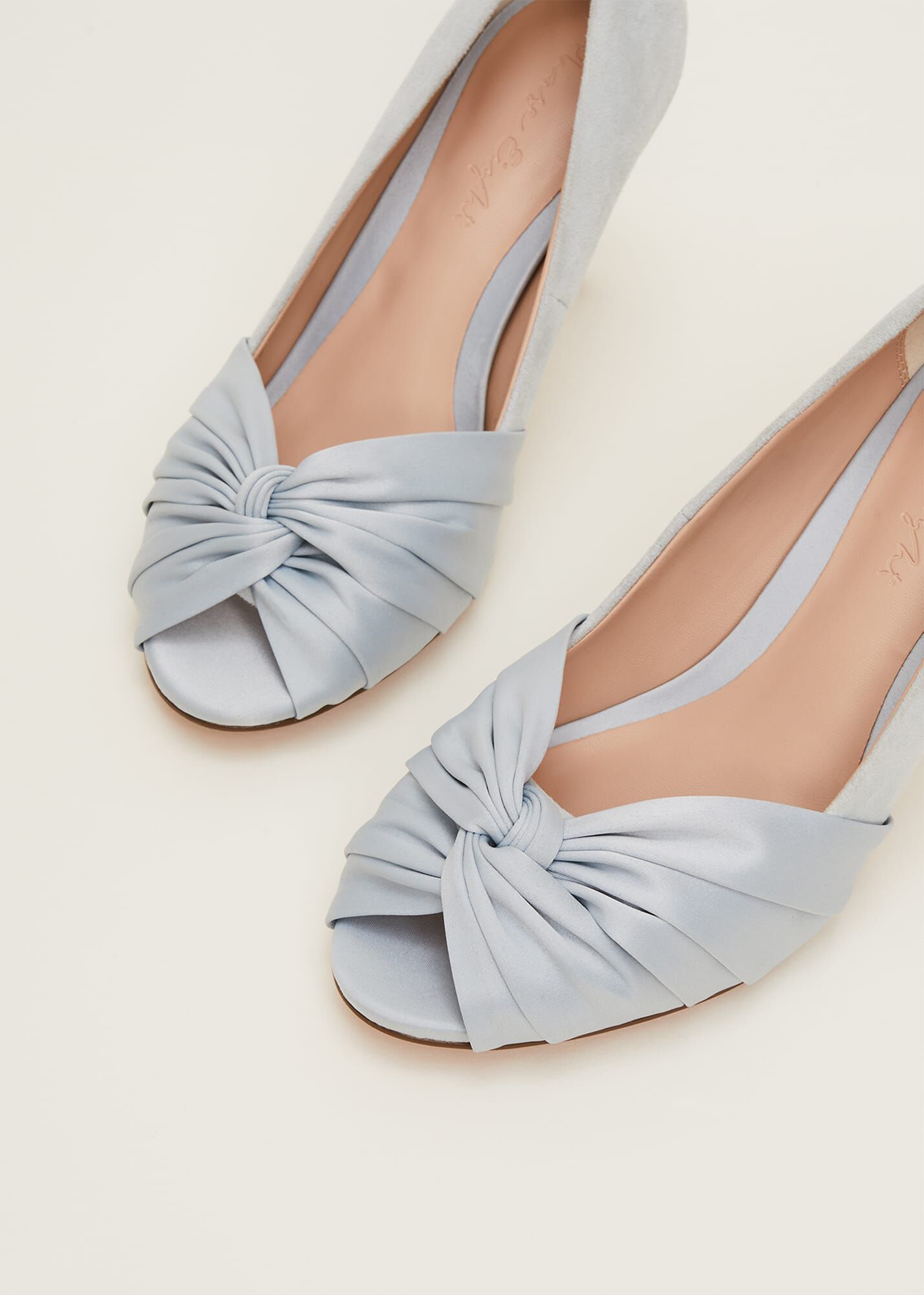 Sandales Femme Me Too à Bout Ouvert (peeptoe) Avec Nœud Satin Champagne - Taille 10 US, Neuves Sans Boîte