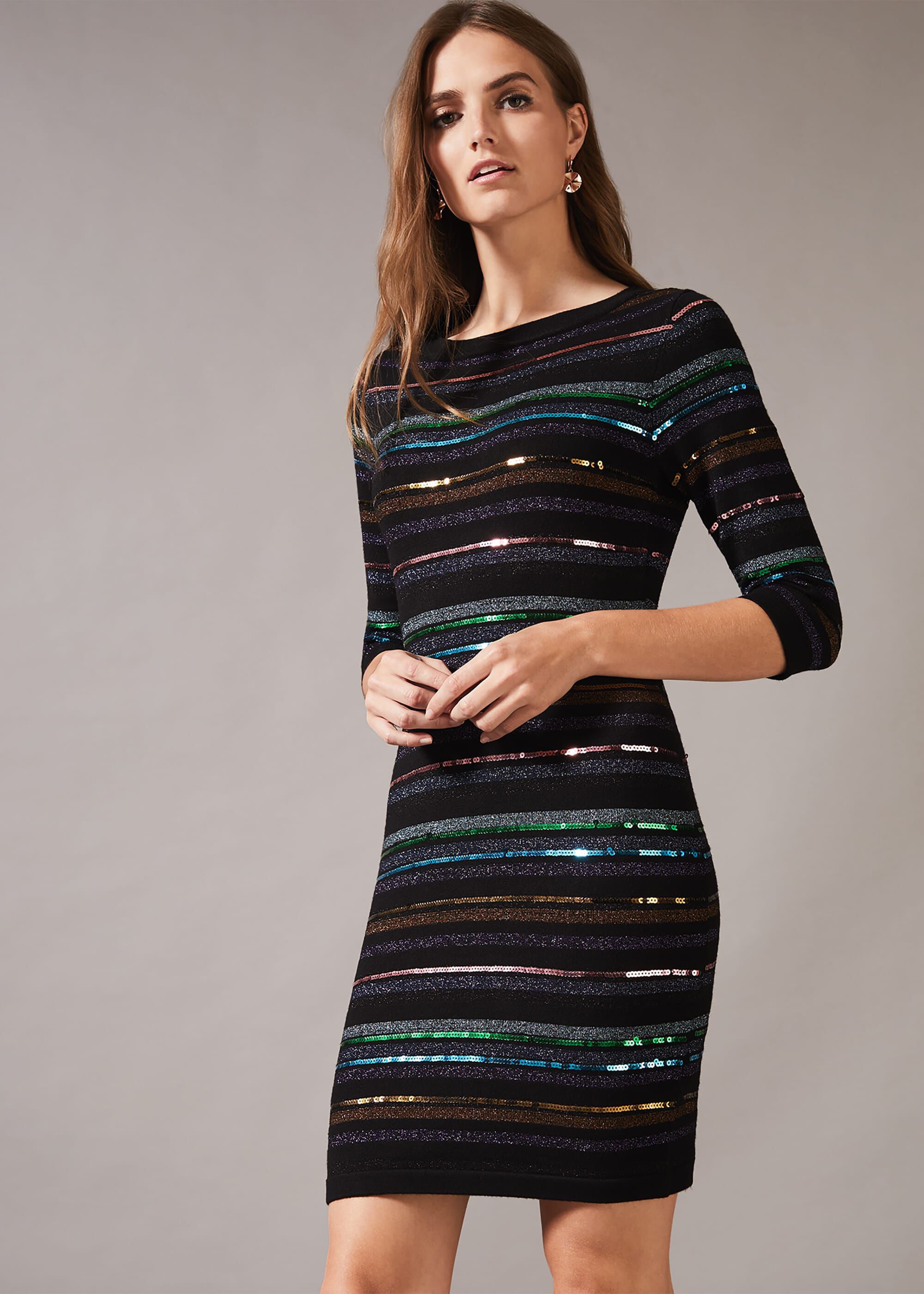 phase eight green sequin dress