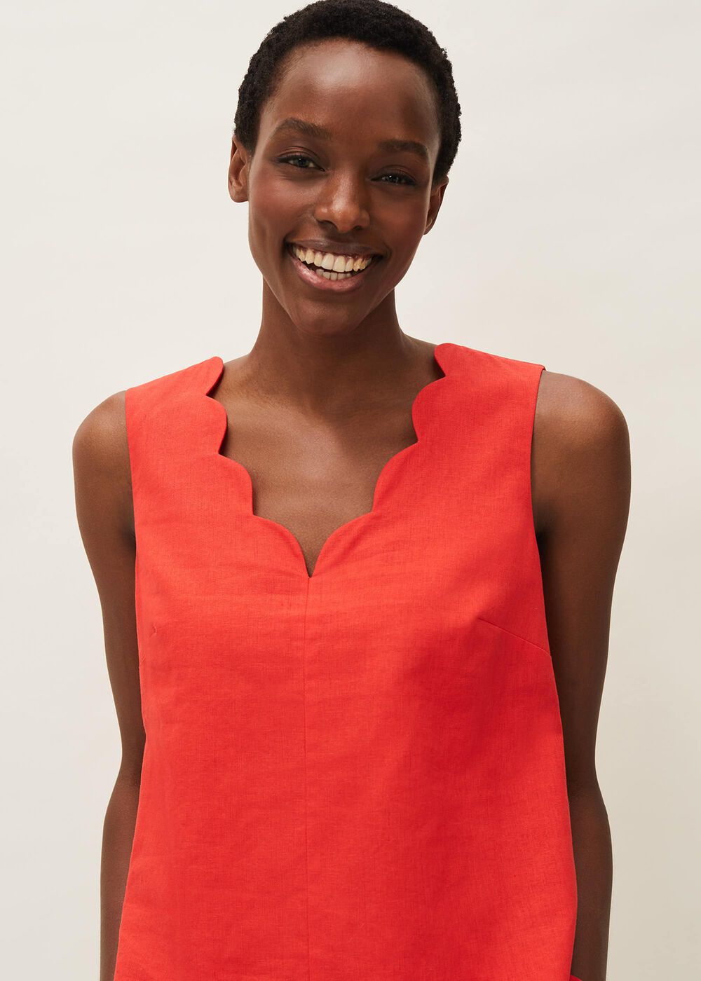 Celina Scallop Blouse