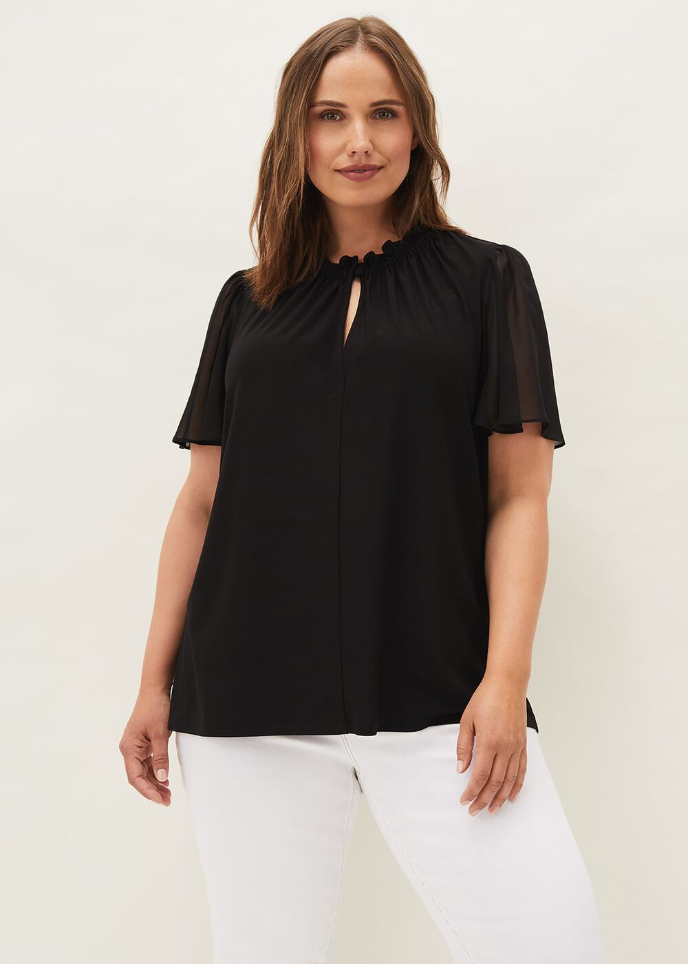 Erin Sheer Sleeve Top