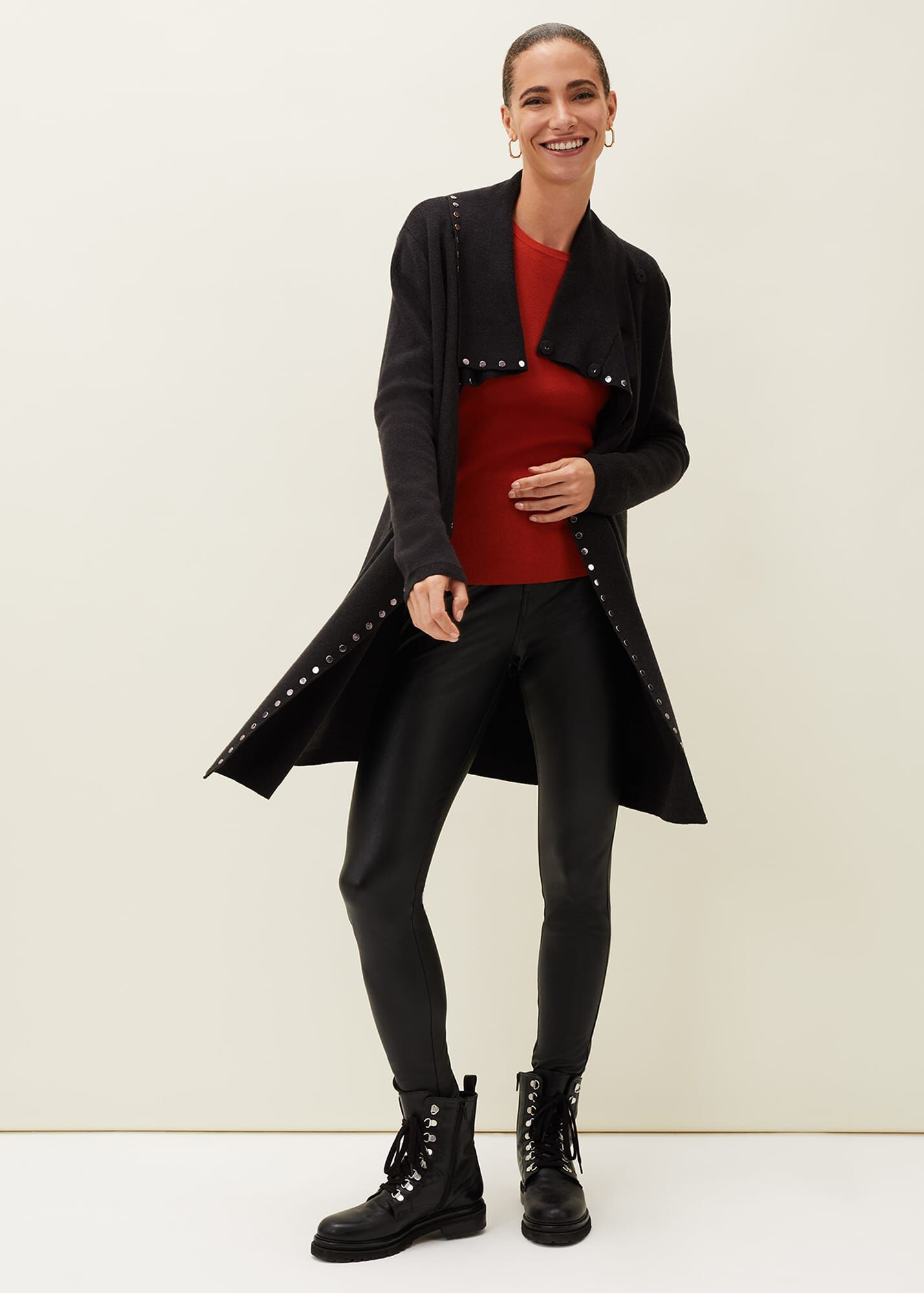 paloma stud coatigan