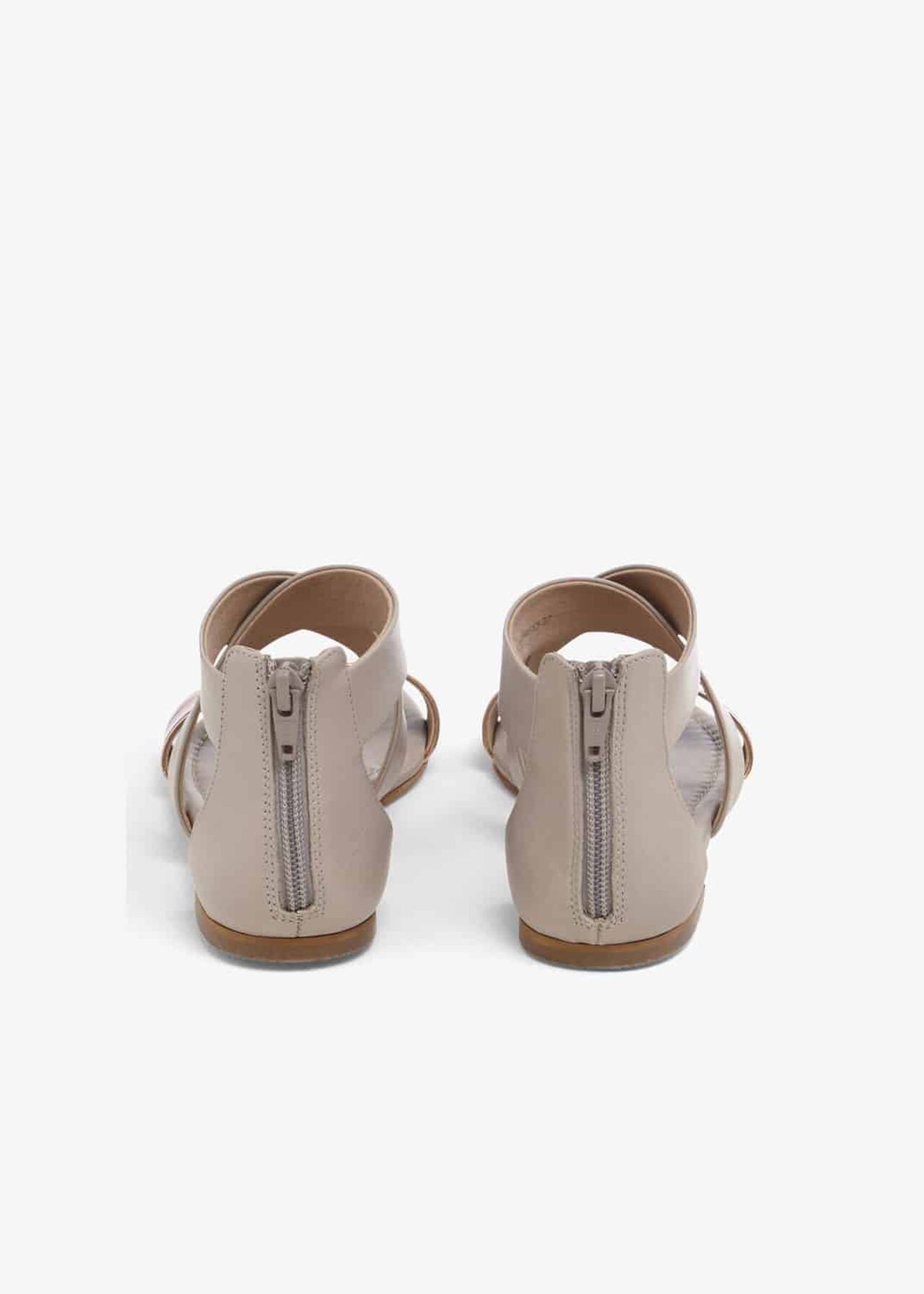 Kourtney Leather Flat Sandals