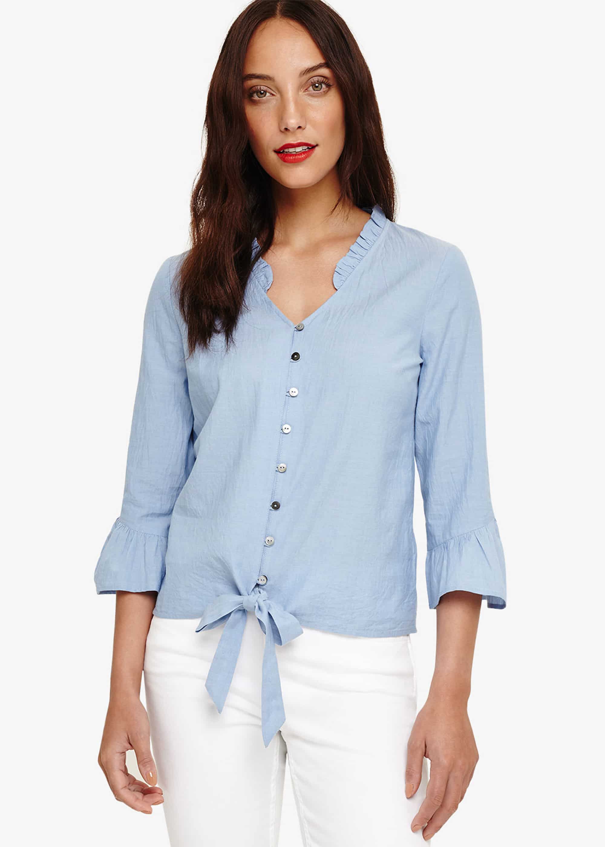 Rebecca Frill Hem Blouse | Phase Eight UK |