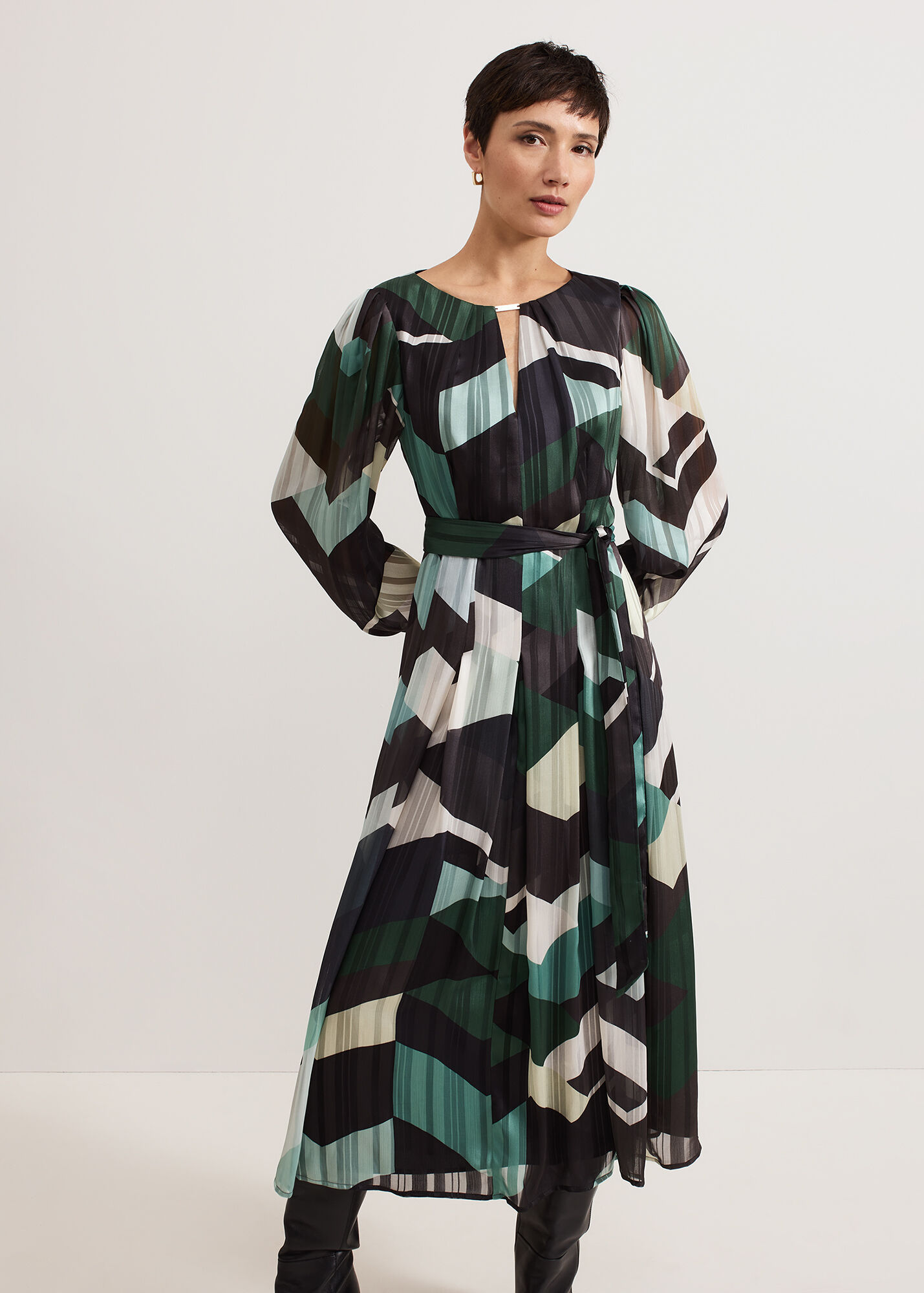 Francesca Midi Dress - Sage