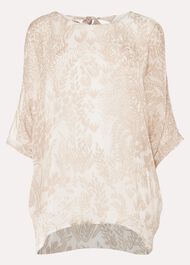 Akeno Print Silk Blouse