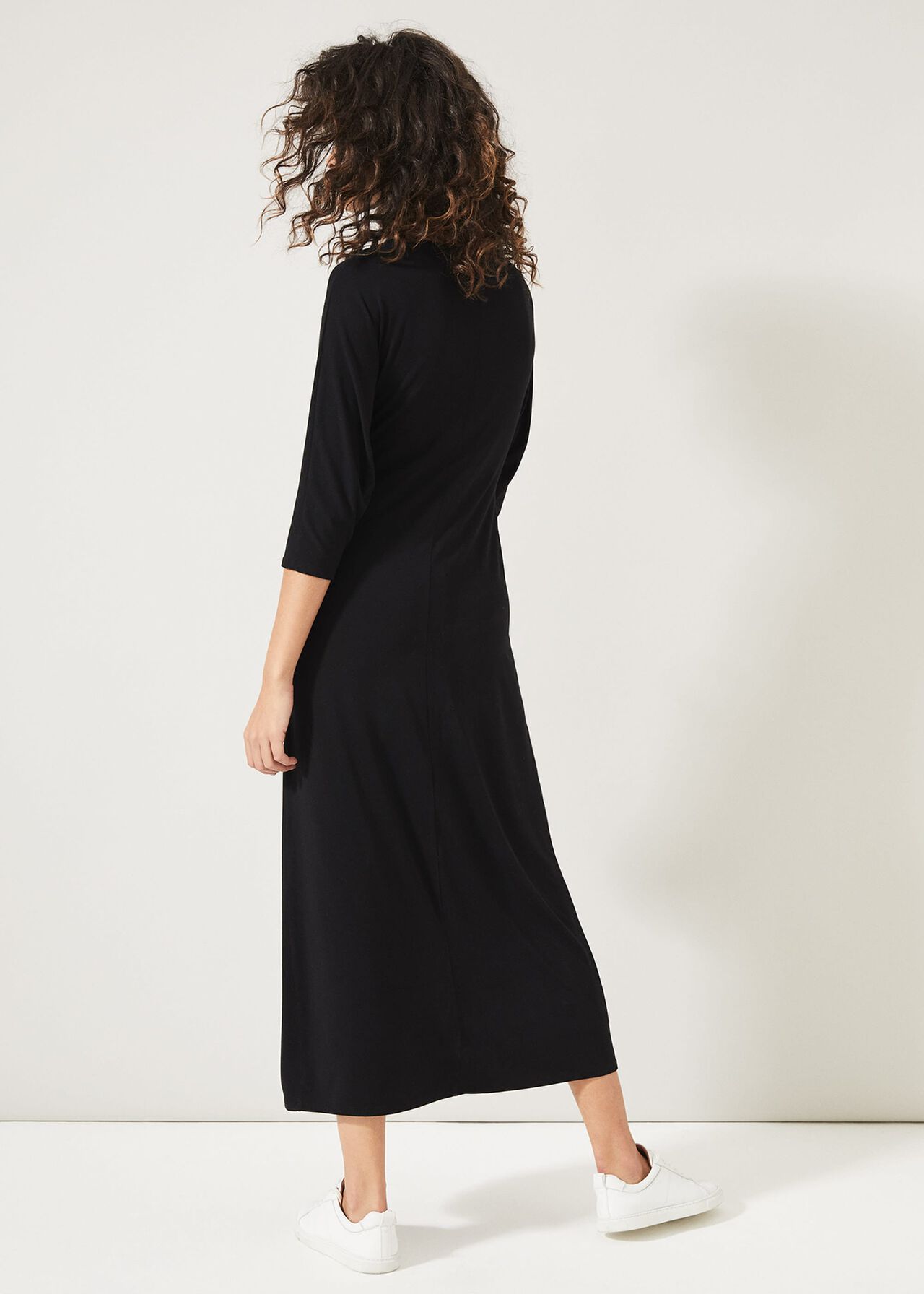 Cindy Tie Front Jersey Dress