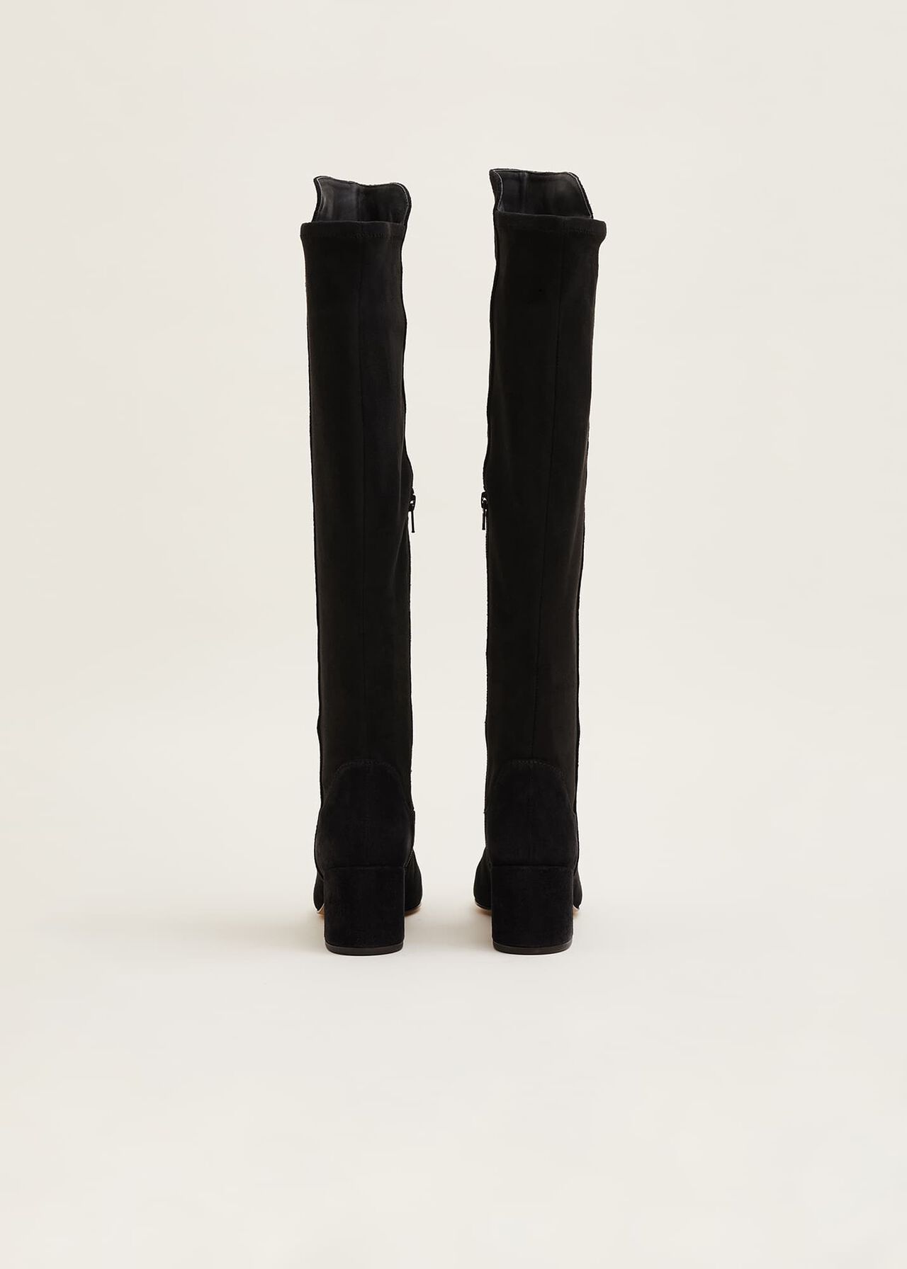 Milly Black Suede Knee Boots