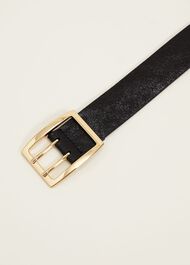 Wide Leather Waist Belt