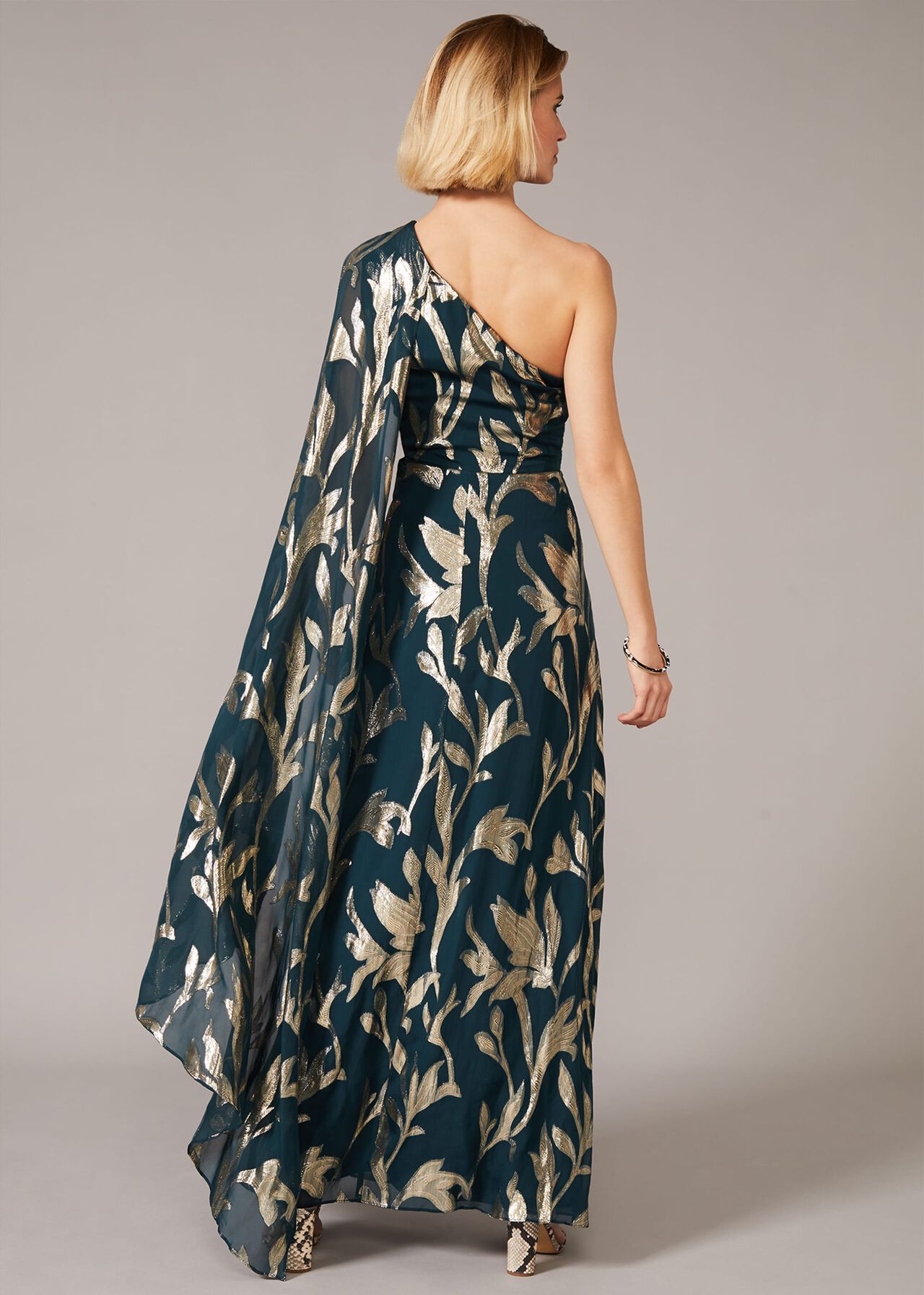 Kiara Shimmer Drape Dress
