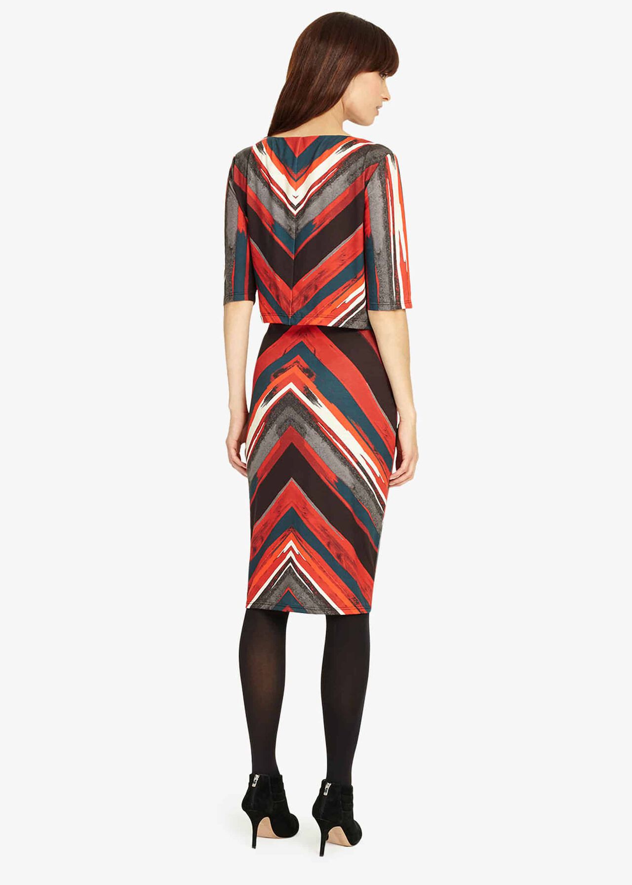 Beverly Brush Stroke Stripe Dress