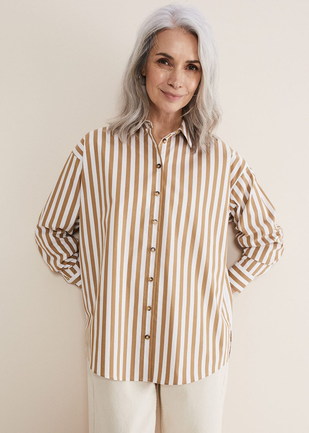 Stripe Camel Shirt