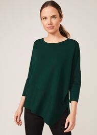 Agatha Asymmetric Hem Knit Top