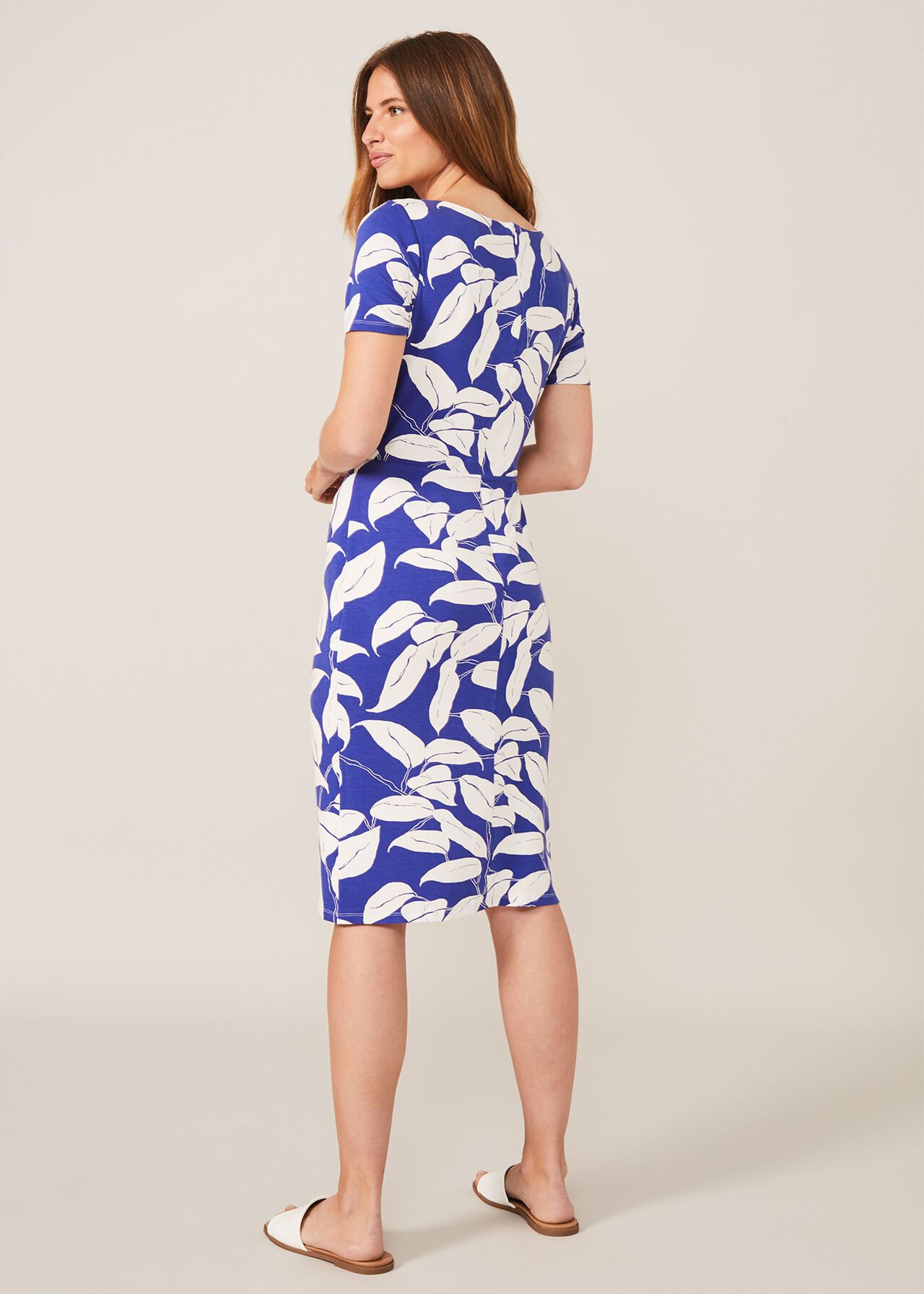 Camilla Leaf Print Dress