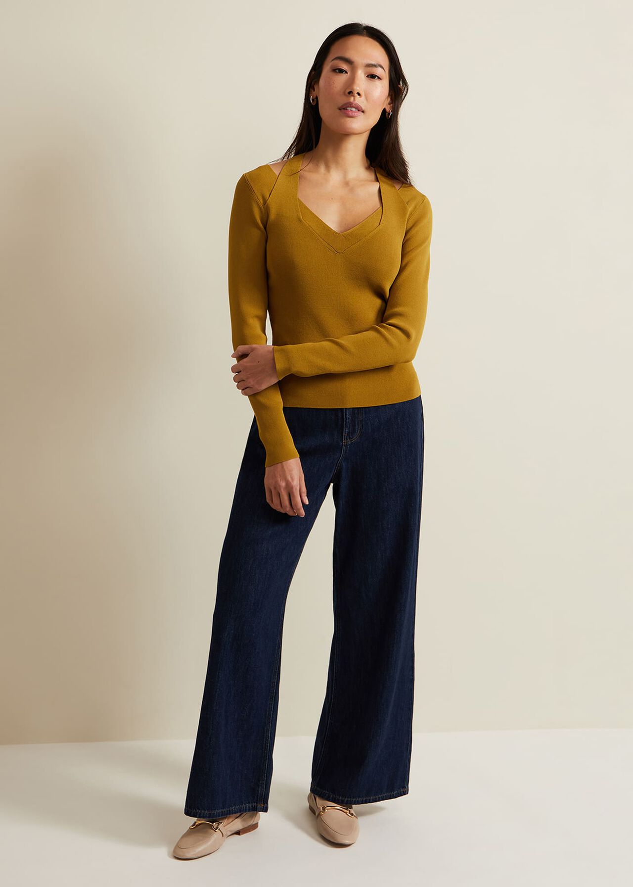 Emily Cut Out Compact Knit Top