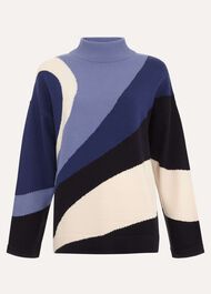Sabrina Swirl Jacqaurd Jumper