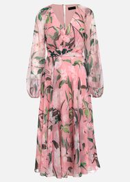 Petite Lina Printed Midi Dress