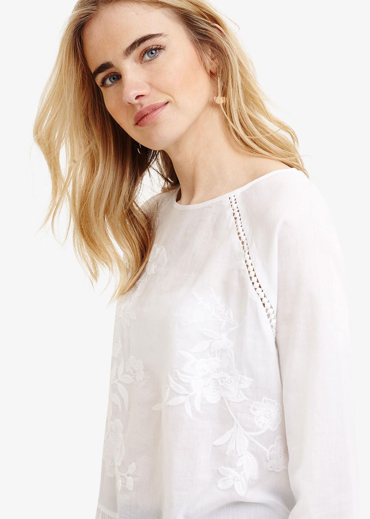 Catalina Cotton Embroidered Blouse