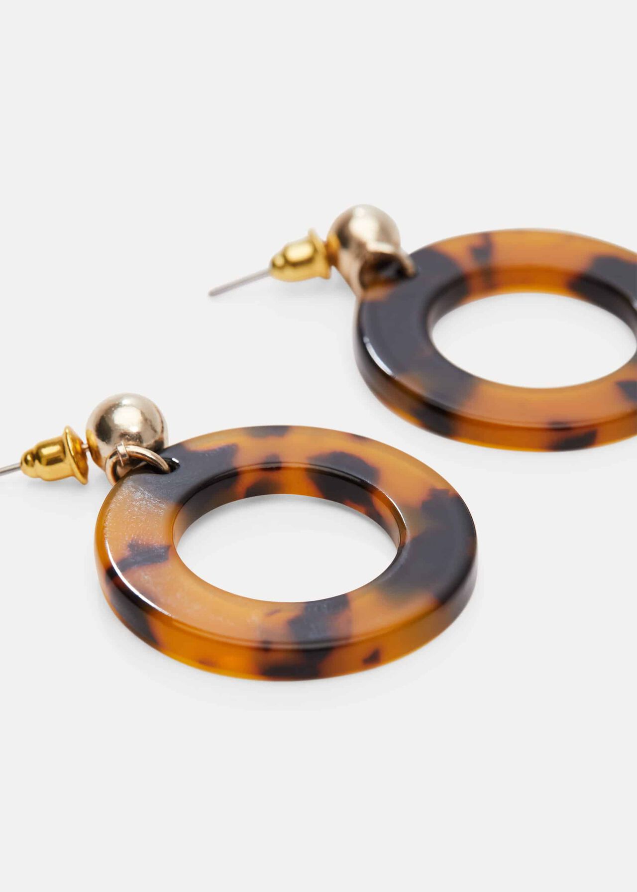 Rene Resin Circle Drop Earrings | Phase Eight | Phase Eight