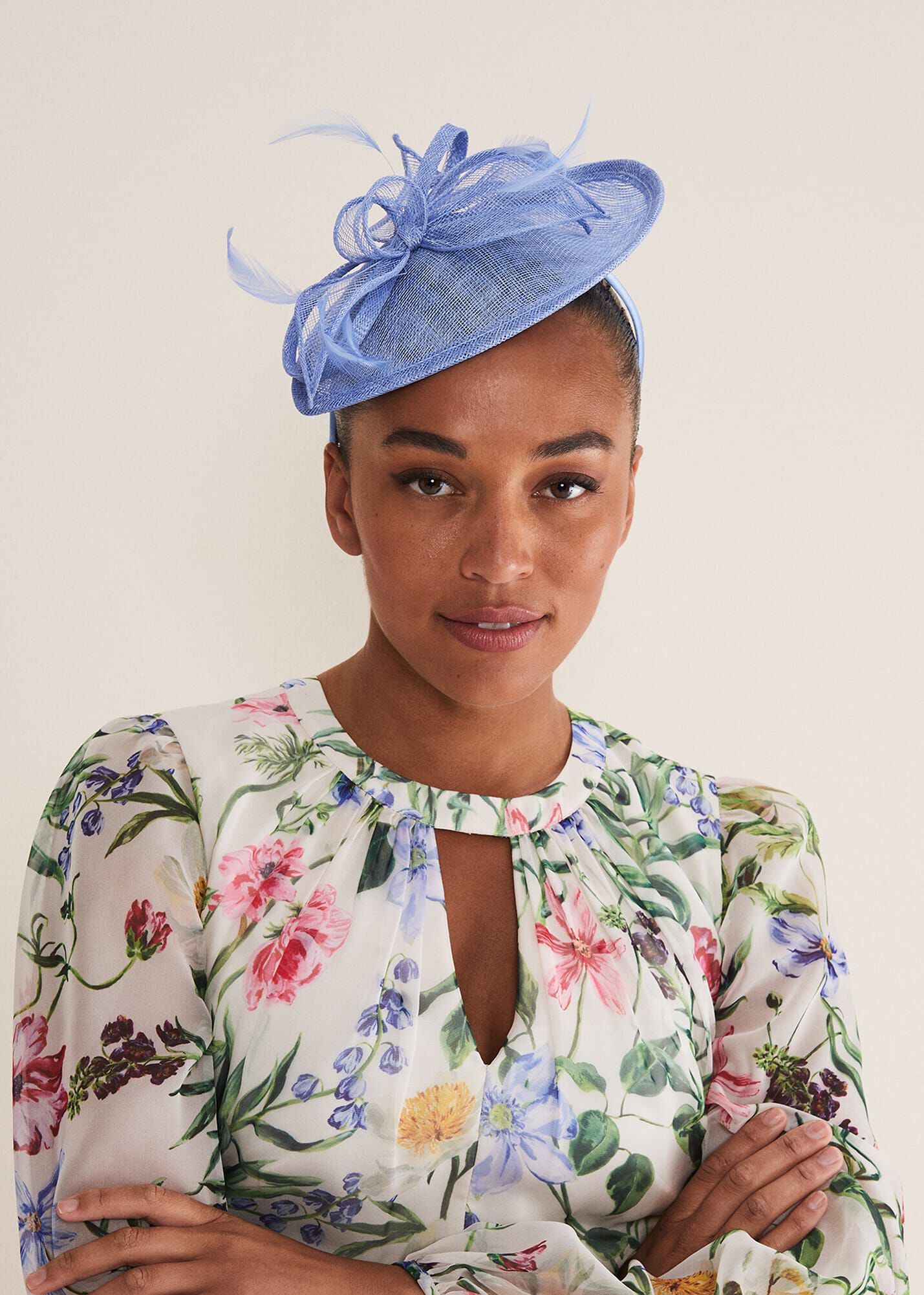 Light Blue Fascinator