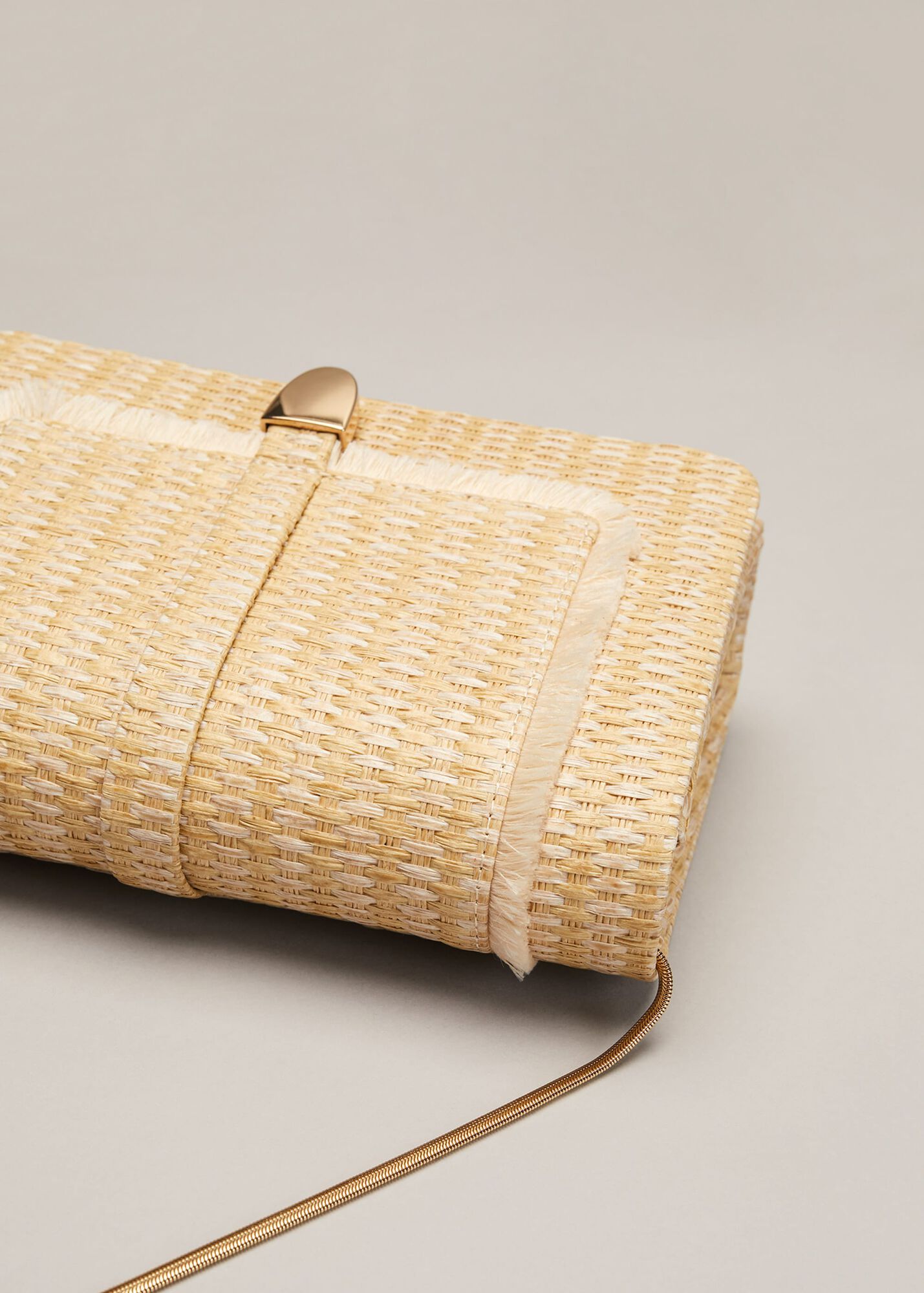 small raffia clutch