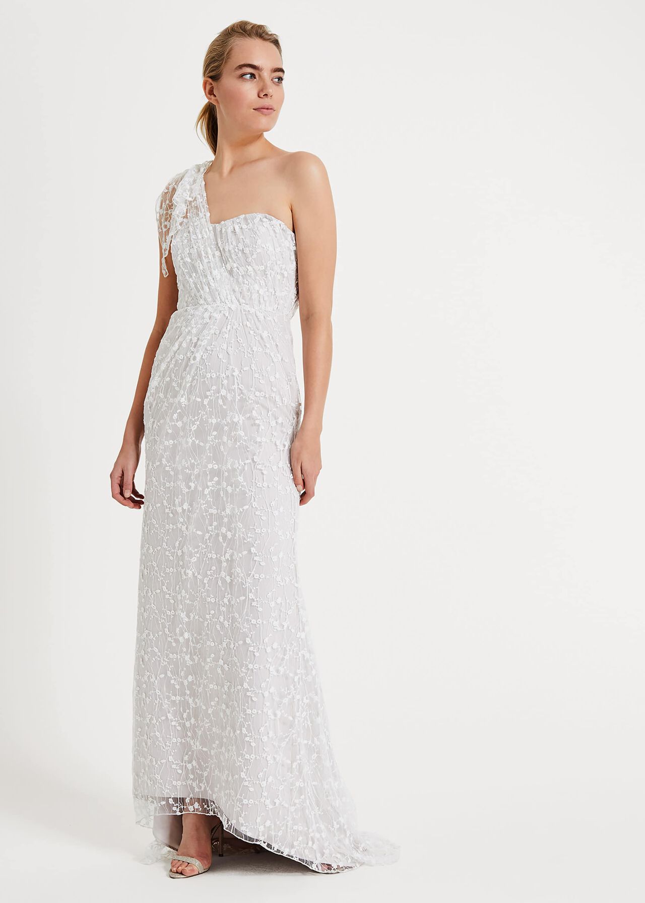 Anabel Lace One Shoulder Wedding Dress Phase Eight